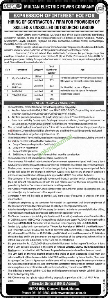 MEPCO Class 4 Jobs