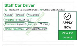 Staff Car Drivers Jobs